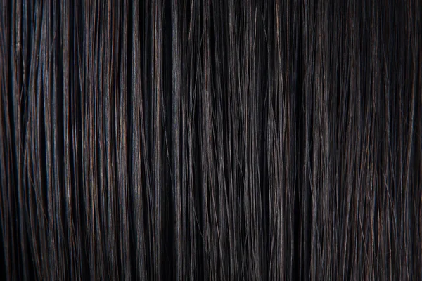 Пряме чорне волосся крупним планом — стокове фото