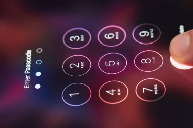 Smartphone üzerinde şifre girme