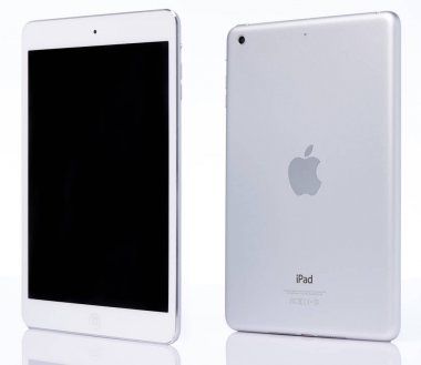Beyaz ipad perspektif görünüm