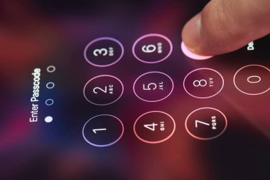 Parmak Smartphone'da şifre girme