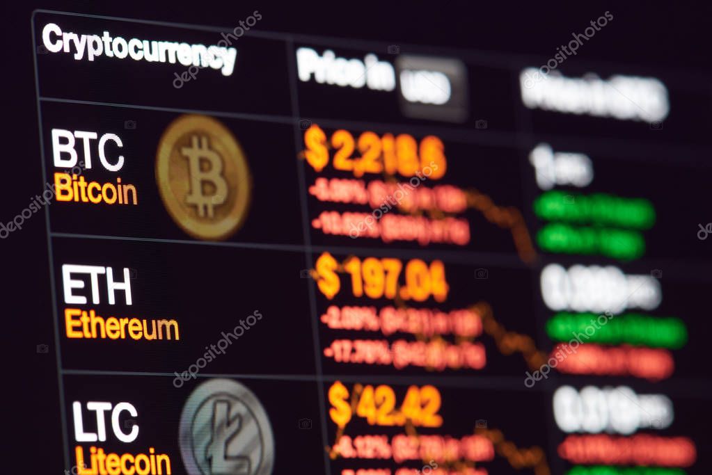 Cryptocurrency graphic exchange to dollar - Stock ...