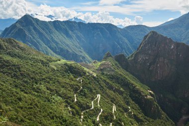 Machu Picchu dağ manzarası