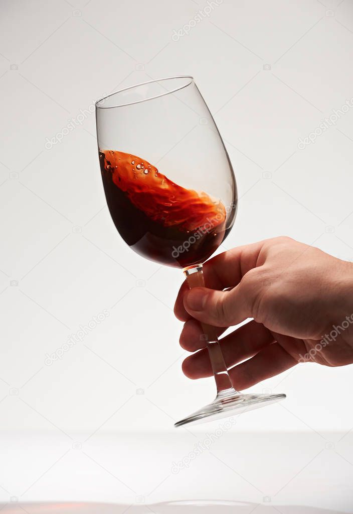 Smooth red wine drink