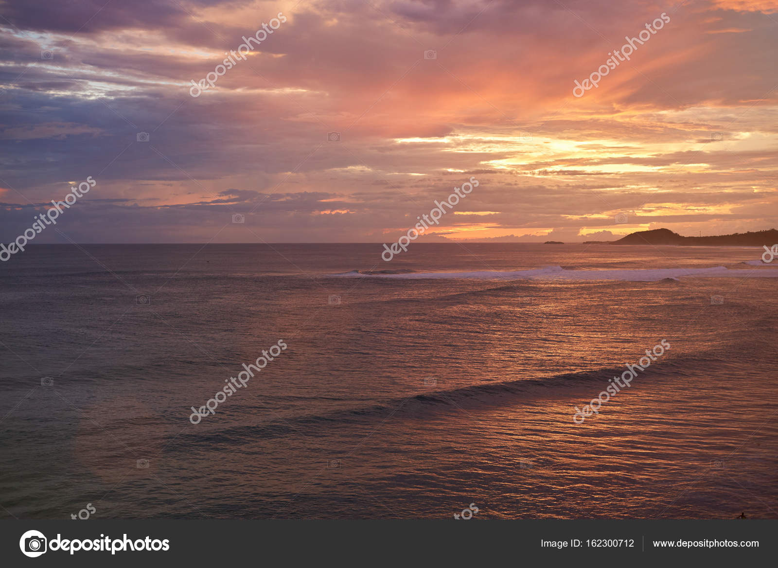 Mer à Lheure Du Coucher Du Soleil Photographie Dimarik