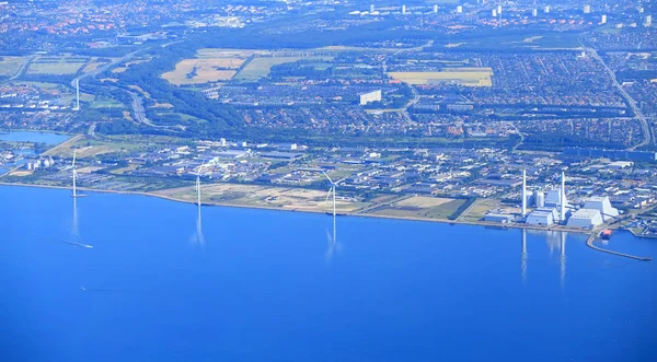 Yukarıdan endüstriyel Avrupa Bölgesi.