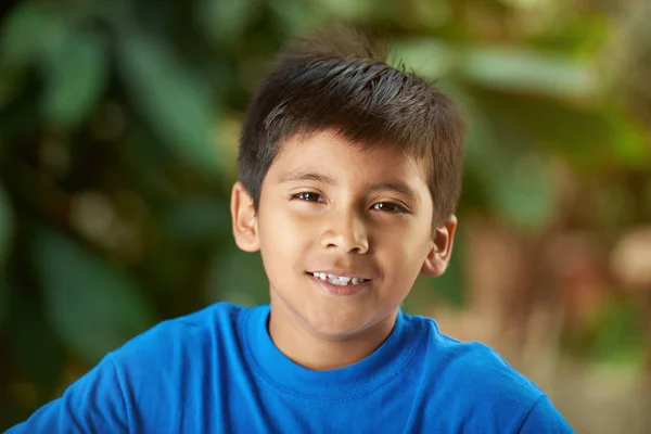 Portrait of small hispanic boy — Stock Photo, Image