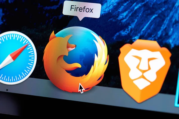 Firefox web ブラウザーのアイコン — ストック写真