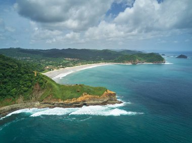 Guacalito plaj havadan görünümü