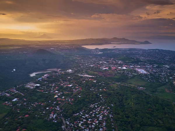 Panorama della città di managua — Foto Stock