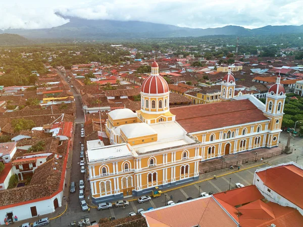 Luchtfoto van de stad Granada — Stockfoto