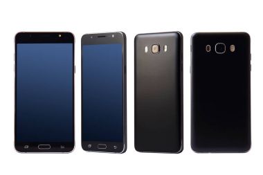 Smartphone ön arka ve perspektif görüntülemek