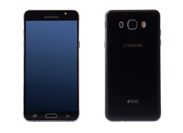 Przedniej i tylnej strony Samsung galaxy J7 — Zdjęcie stockowe