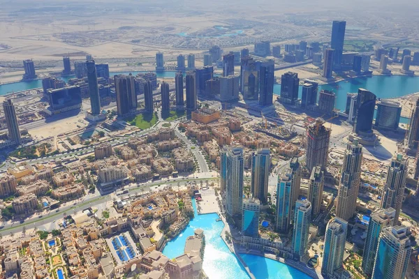 Downtown of Dubai from above — Stock Photo, Image