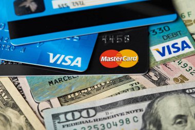 Visa ve master card Close-Up