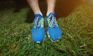 Koşu ayakkabıları yakın çekim