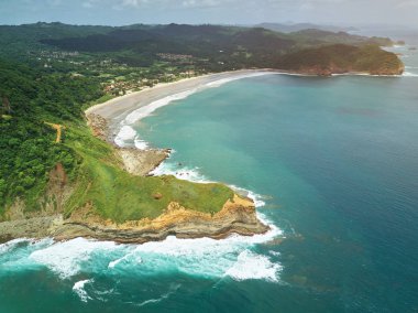 Guacalito plaj havadan görünümü