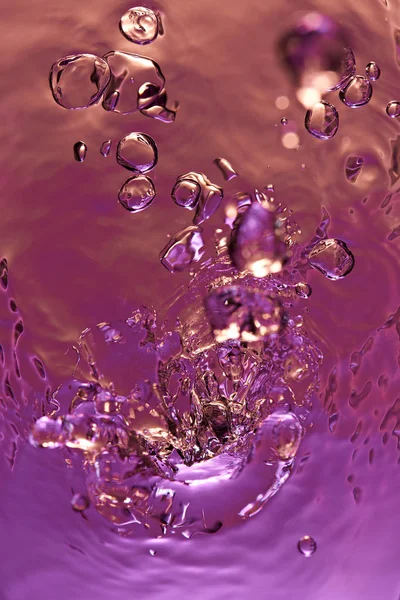 Acqua colorato astratto spruzzi rossi — Foto Stock