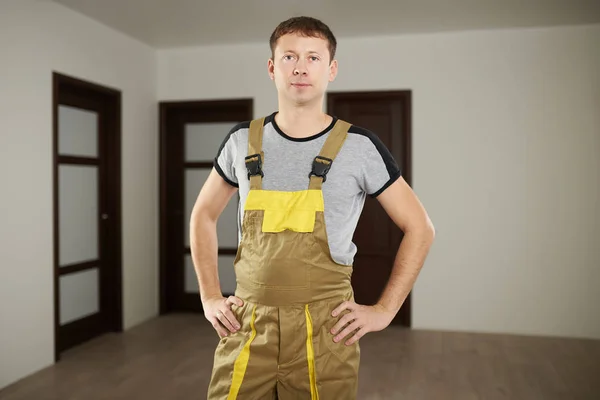 Mladá stavební dělník muž — Stock fotografie