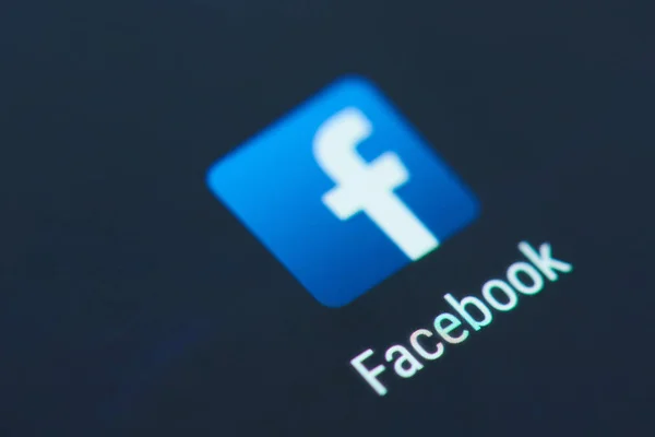 Ikona aplikacji Facebook — Zdjęcie stockowe