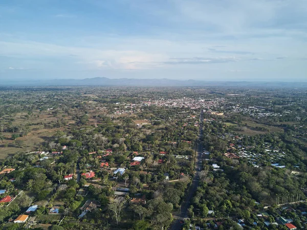 Vista aérea de la ciudad de Diriamba — Foto de Stock