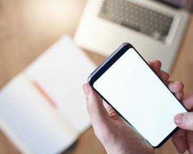 Eller Tema içinde smartphone