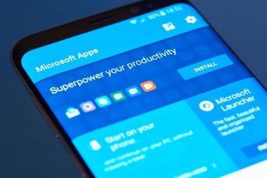 Microsoft uygulamaları moblie menüsü