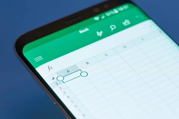 เมนูม็อบลี่ Excel — ภาพถ่ายสต็อก
