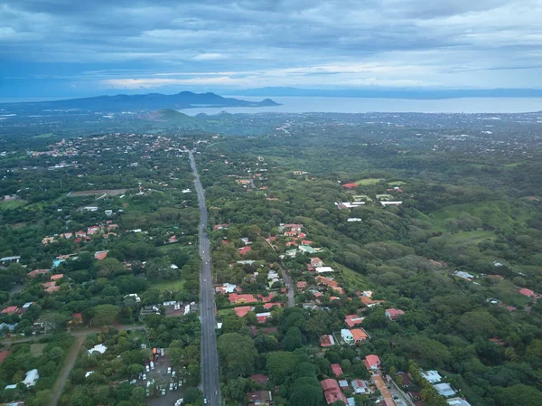 Vista aérea de la ciudad de Managua — Foto de Stock