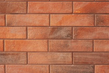 Kahverengi tuğla duvar dekorasyonu