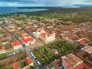 Granada şehir gökten görüntülemek