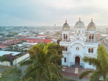 Drone görünümü Diriamba kenti
