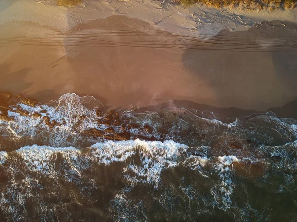 Praia de areia limpa — Fotografia de Stock