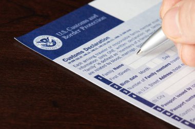 Doldurma yukarıya bize gümrük ve sınır koruma formu