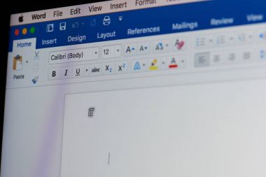 Microsoft word'ün elektronik tablo