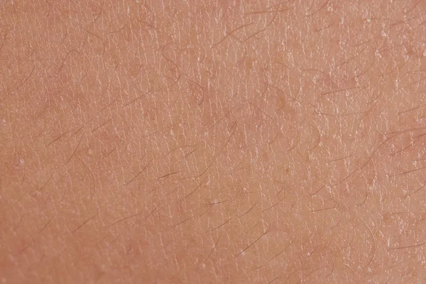Textura de piel humana con cabello pequeño — Foto de Stock
