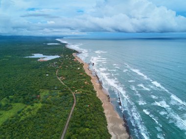 Sahil şeridi üzerinde kırsal alan