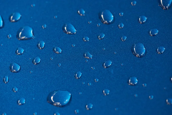 Surface métallique bleue humide — Photo