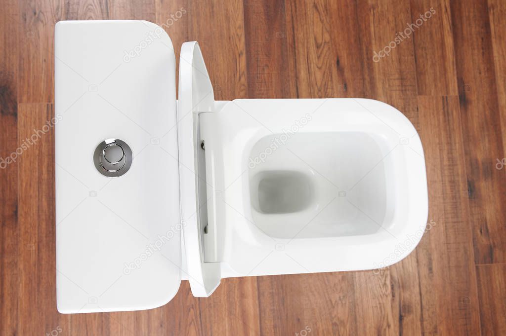 White open toilet 