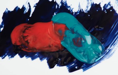 Tırnak boyasının soyut karışımı