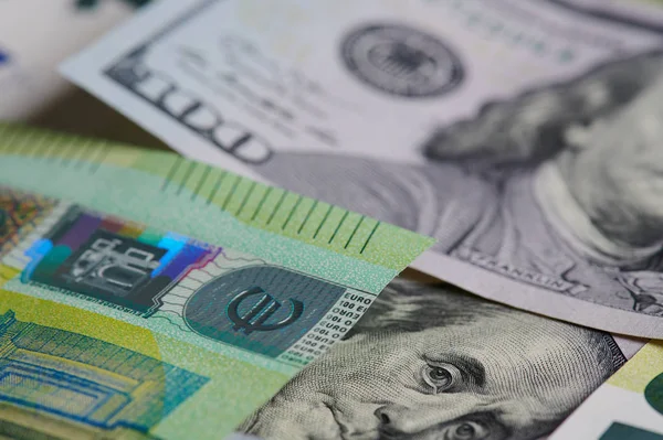 通貨の背景にユーロのホログラム — ストック写真