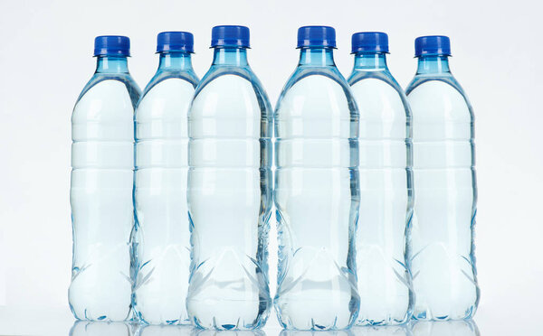 Group of plastic bottles