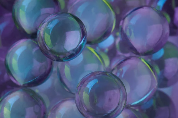 Colorful purple glass balls — 스톡 사진