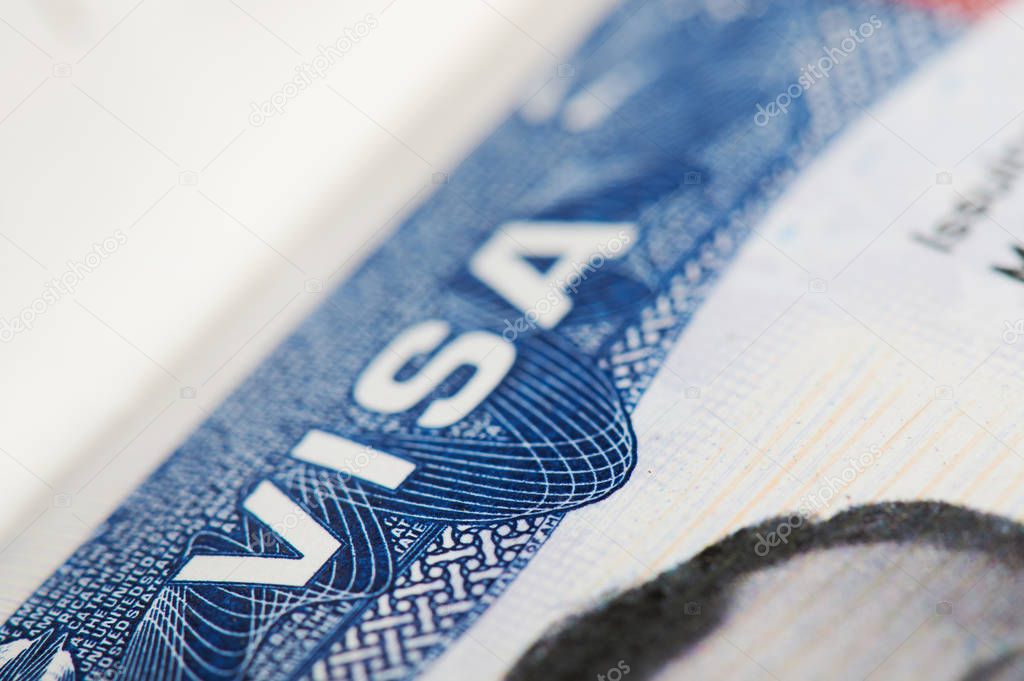 Usa passport visa sign