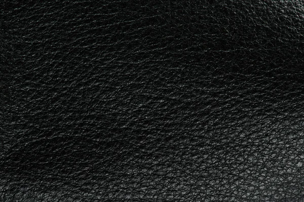 Black clean leather surface — Stock Photo, Image