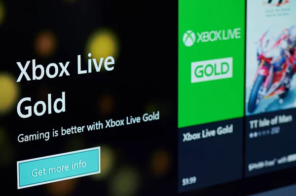 Xbox直播黄金订阅 — 图库照片