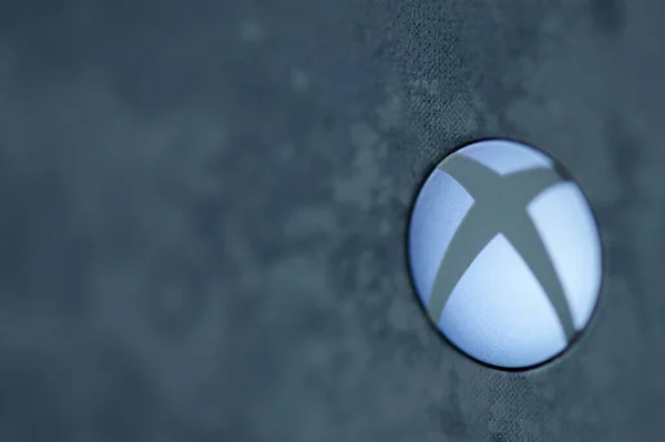 Logo Xbox sur console de jeu — Photo