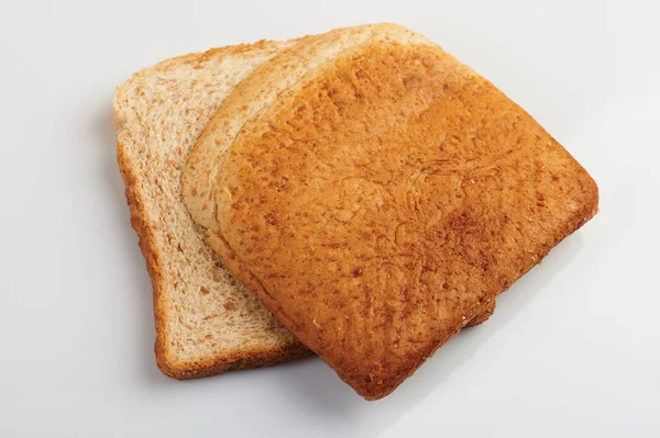Стек з шматочків квадратного хліба — стокове фото