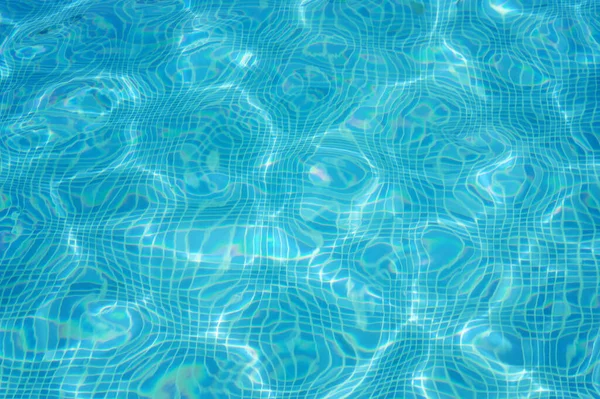 Textura Agua Azul Piscina Sobre Vista Superior — Foto de Stock