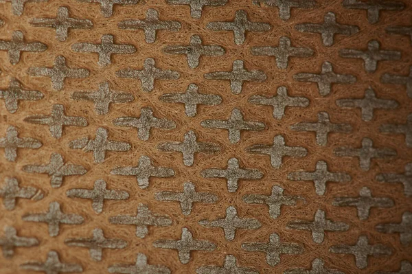 Crist Pattern Leather Background Macro Close View — Stock Photo, Image