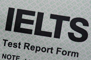 İngilizce sınavından sonra IELTS test raporu formu
